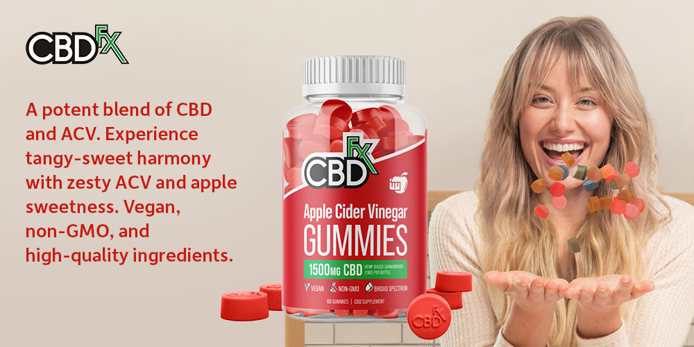 CBD Gummies with Apple Cider Vinegar 1500mg 